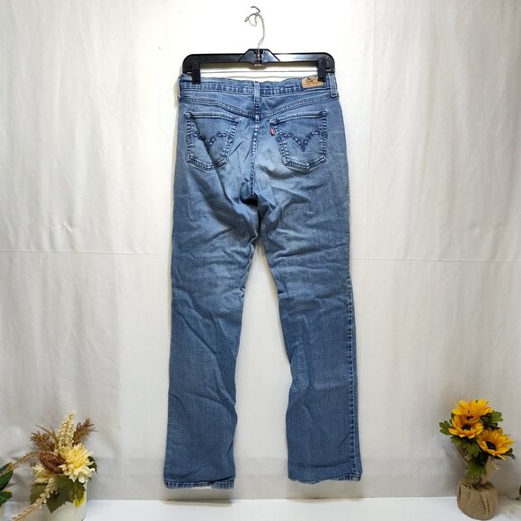 Levis 505 Straight Leg Denim Jeans Women's 8L- W29 L34 Classic Fit Faded Denim - Picture 2 of 8